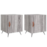 Bedside Cabinets 2 pcs Grey Sonoma 40x40x50 cm Engineered Wood 827513