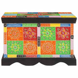 Storage Box Multicolour 60 x 40 x 40 cm Solid Mango wood 4017590