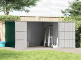 Garden Shed Green 195x198x159 cm Galvanised Steel 46253