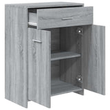 Bathroom Cabinet Grey Sonoma 60x33x80 cm Engineered Wood 815664
