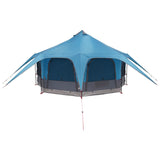 Family Tent Blue 5-Person 185T Polyester with PU Coating 42017395