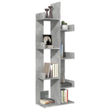 Book Cabinet Concrete Grey 48x25.5x140 cm Engineered Wood 808913