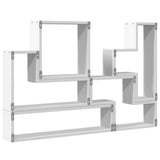 Wall Shelf White 96x12x64 cm Engineered Wood 840800