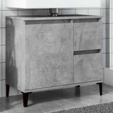 Sink Cabinet Concrete Grey 65x33x60 cm Engineered Wood 857122