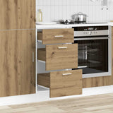 Bottom Cabinet Lyon Artisan Oak 40x46x81.5 cm Engineered Wood 854219