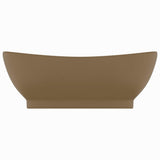 Luxury Basin Overflow Oval Matt Cream 58.5x39 cm Ceramic 146941
