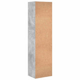 Bookcase Concrete Grey 40x30x152 cm Engineered Wood 857879