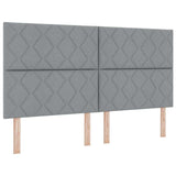 Box Spring Bed with Headboard Light grey 180 x 200 cm Fabric 3339714