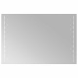 LED Bathroom Mirror Transparent 60 x 90 cm Tempered Glass 42045783