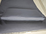 Rattan Folding Sun Lounger Outdoor Chair with Cushion and Pillow Grey T3398P325174