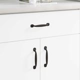 Furniture Handle 250 pcs Black 130 x 19.4 x 22.3 mm Aluminium 864694