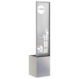 Garden Privacy Screen Sliver 32 x 150 cm Stainless steel 876403