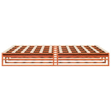 Bed Frame without Mattress Wax Brown 200x200 cm Solid Wood Pine 3302323