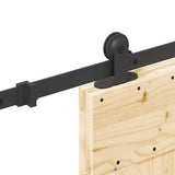 Sliding Door with Hardware Set 85x210 cm Solid Wood Pine 3332623