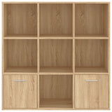 Cabinet Sonoma oak Engineered wood Medium Bookshelf Rectangular 801119