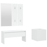 Hallway Furniture Set White Engineered Wood 3082053