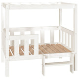 Dog Bed White 95.5x73.5x90 cm Solid Wood Pine 822383