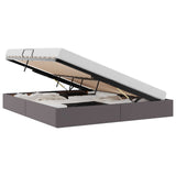 Storage Bed with Mattress Grey 180 x 200 cm Faux leather 3369959