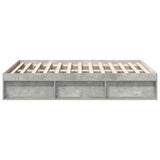 Bed Frame without Mattress Concrete Grey 140x200 cm 3203862