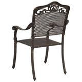 Garden Chair 2 pcs Bronze 55 x 56.5 x 91cm Aluminium 42002378
