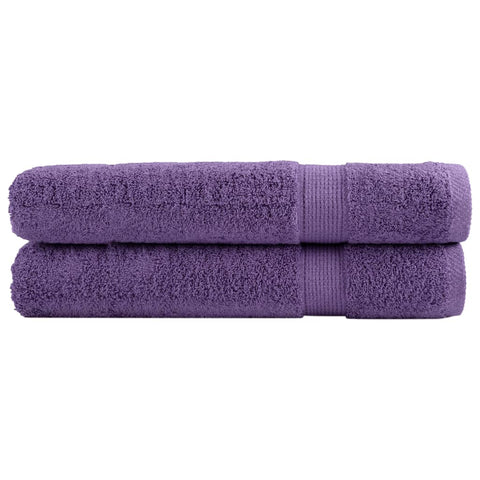ZNTS Premium Sauna Towels SOLUND 2 pcs Purple 80x200 cm 600 gsm 137362