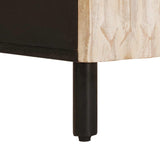 Bedside Cabinet White 50 x 33 x 60 cm Solid Mango Wood 4017872
