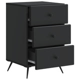 Bedside Cabinet Black 43 x 41 x 66.5 cm Engineered Wood 895476