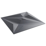Wall Panels 48 pcs Grey 50x50 cm XPS 12 m Star 4100070