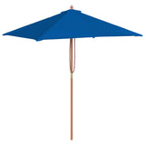 Garden Parasol Blue Fabric 150x200 cm Collapsible 313885