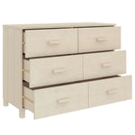 Sideboard HAMAR Honey Brown 113x40x80 cm Solid Wood Pine 340448