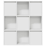 Bookcase White 89x24x101.5 cm Engineered Wood 860400