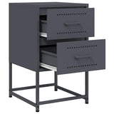 Bedside Cabinet Anthracite 36x39x60.5 cm Steel 846462