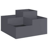 Garden Planter Anthracite 80 x 80 x 48 cm Steel 865843