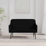 Bench Black 110x76x80 cm Fabric 351485