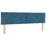 Headboard Height Adjustable Dark blue 180 cm Velvet 42007278