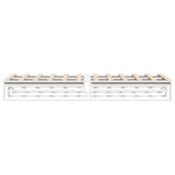 Bed Frame without Mattress White 90x190 cm Single Solid Wood Pine 850861