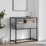 Console Table Grey Sonoma 75x40x75 cm Engineered Wood 834158