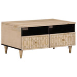 ZNTS Coffee Table 80x54x40 cm Solid Wood Mango 358261