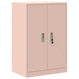 Storage Cabinet 2 pcs Pink 60 x 40 x 130 cm Steel Lockable 3438688
