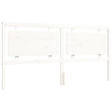 Bed Frame without Mattress White 200x200 cm Solid Wood Pine 3192187