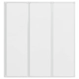 140785 Shower Bath Screen Wall 141 x 132 cm 3 Panels Foldable
