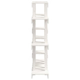 Plant Stand White 104.5x25x109.5 cm Solid Wood Pine 822093