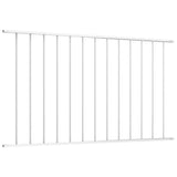 Fence Panel Woerden Powder-coated Steel 1.7x0.75 m White 145224
