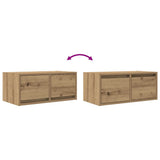 TV Cabinets 2 pcs Artisan Oak 60x31x25.5 cm Engineered Wood 861507