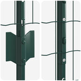 Fence with Posts Green 1.4 x 10 m Steel 3335993