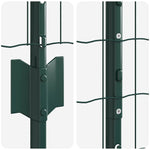 Fence with Posts Green 1.2 x 25 m Steel 3336018