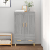 Highboard Grey Sonoma 70x31x115 cm Engineered Wood 817484