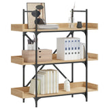 Bookcase 3-Tier Sonoma Oak 100x33x108.5 cm Engineered Wood 837688