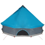 Family Tent Tipi 10-Person Blue Waterproof 94595