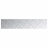 Stair Tread Rectangular 4 pcs Silver 100 x 20 cm Aluminium 4104268